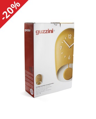 Ceas de perete cu pendula, rosu, colectia Home - GUZZINI